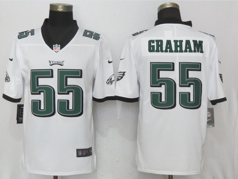 Men Philadelphia Eagles #55 Graham White Vapor Untouchable Limited Nike NFL Jerseys->women mlb jersey->Women Jersey